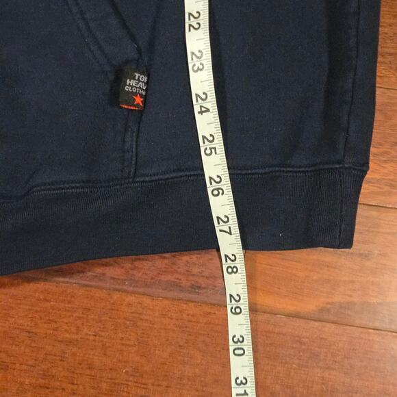 Vintage Y2K Top Heavy Embroidered Tribal Dragon Hoodie Mens Medium - Picture 11 of 11